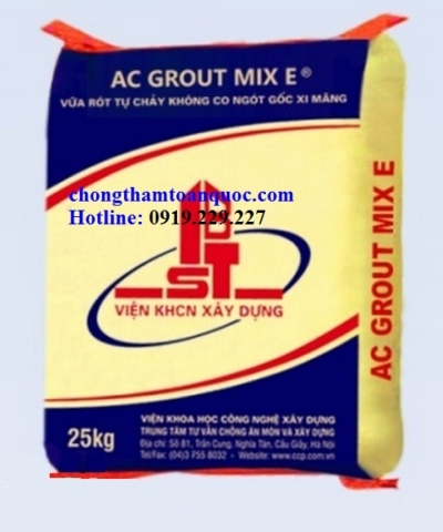 AC Grout Mix E - Vữa rót tự chảy không co ngót gốc xi măng