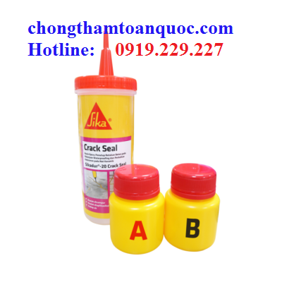 Sikadur-20 Crackseal: Keo epoxy bơm vào các vết nứt nhỏ để sửa chữa và ngăn chặn sự thấm nước.