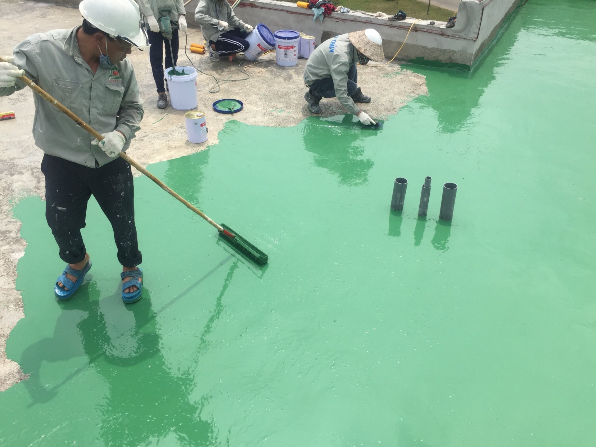 Hướng dẫn thi công chống thấm bằng Neomax 201