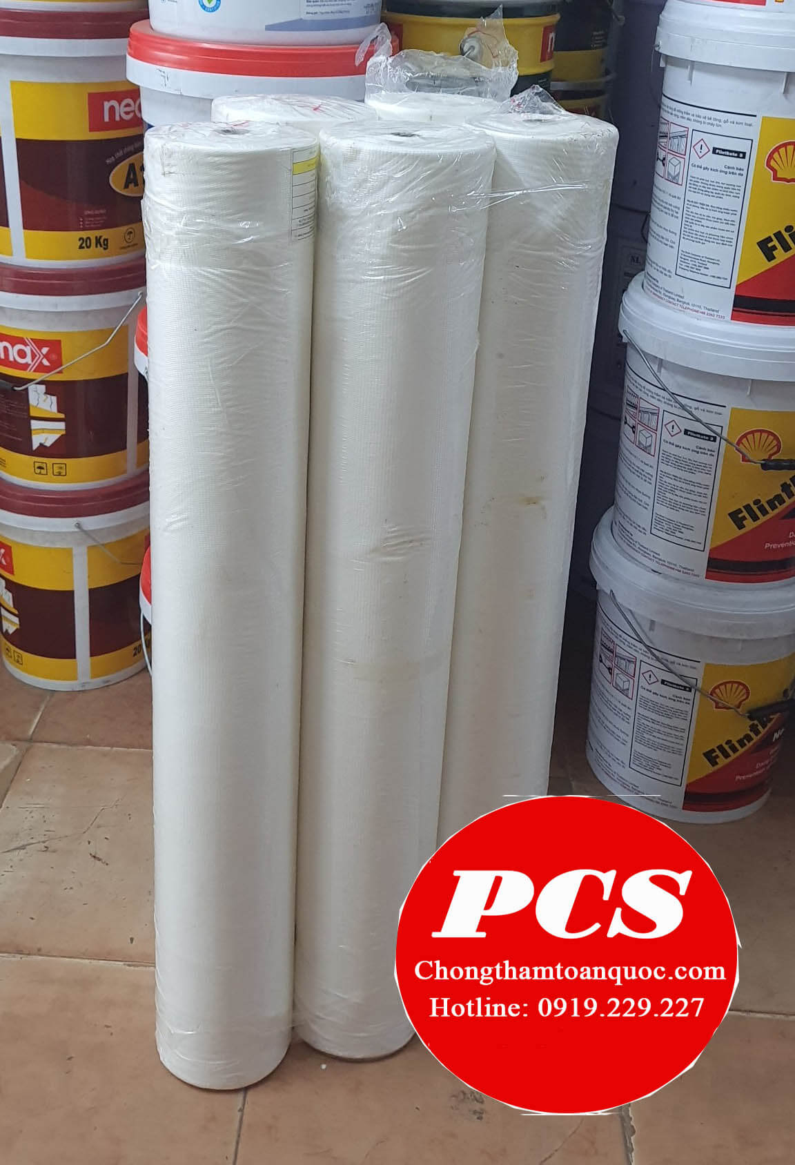 Lưới polyester chống thấm khổ rộng 1m dài 100 mét