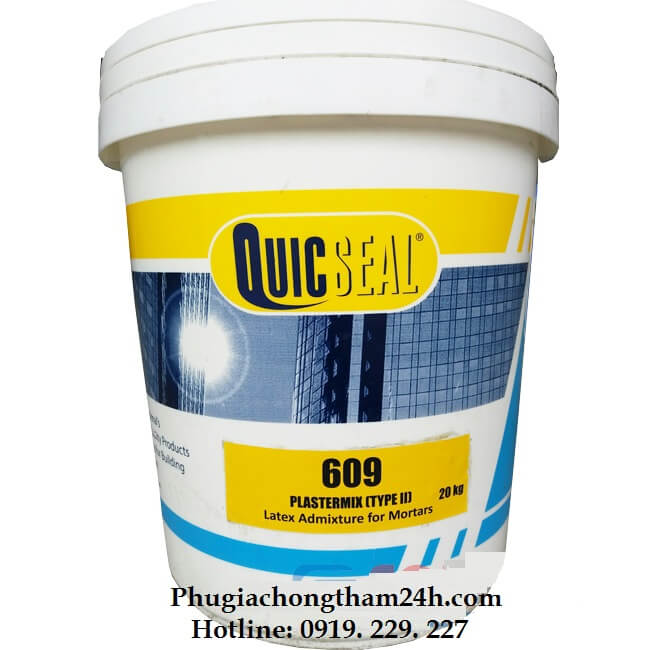 Phụ gia chống thấm Latex Acrylic - Quicseal 609 Phụ gia chống thấm Latex Acrylic - Quicseal 609