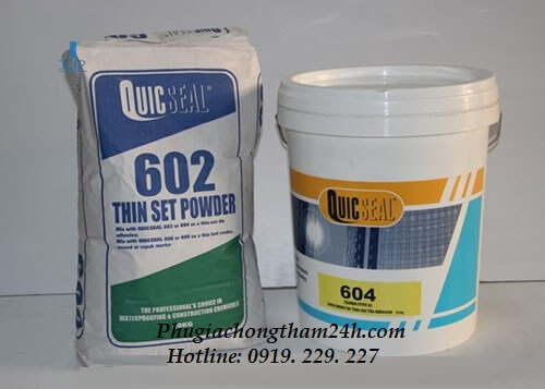 Quicseal 604 và Quicseal 602 Quicseal 604 và Quicseal 602